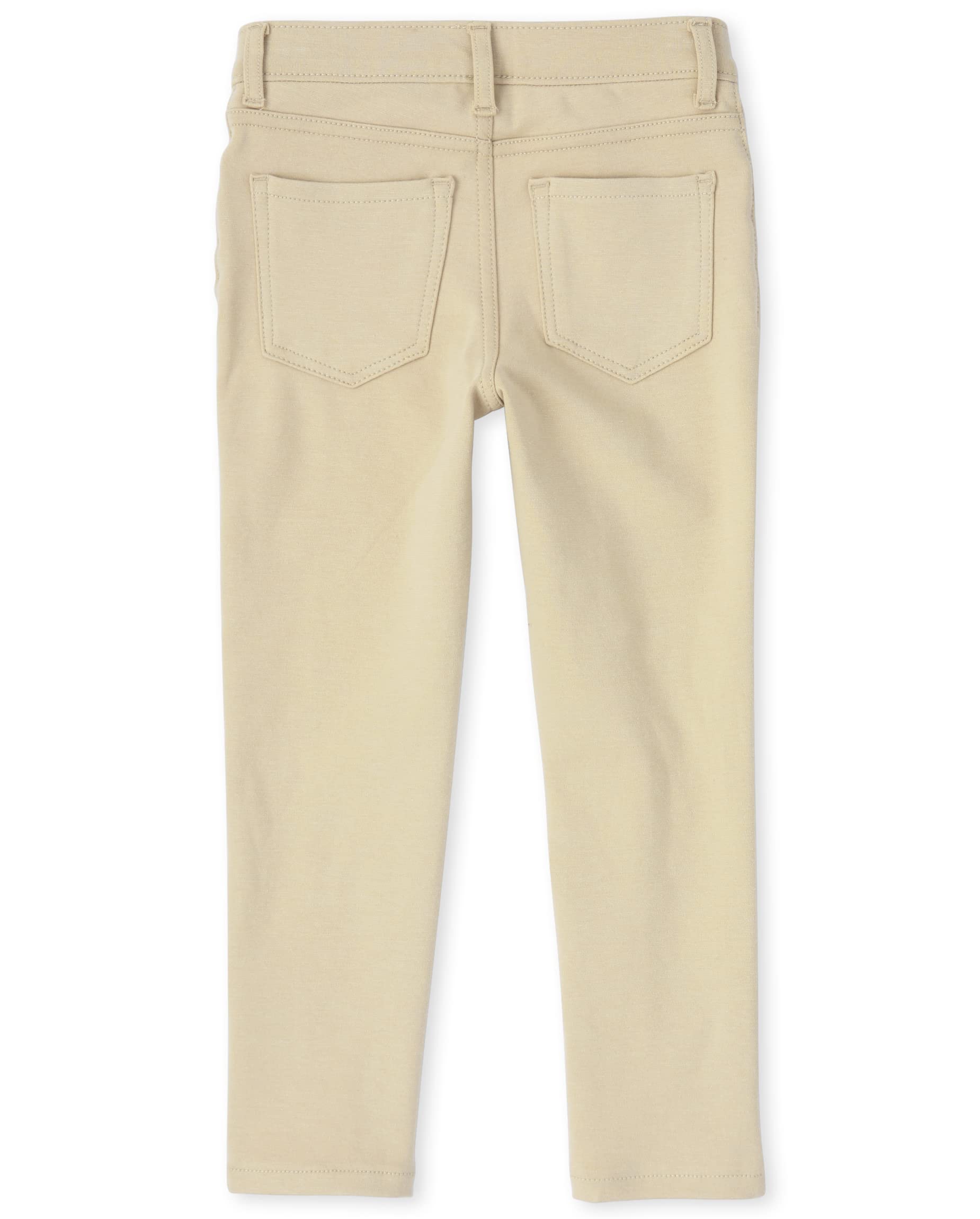 Girls' Ponte Knit Jeggings - Comfy Pull-On Pants for Play & School