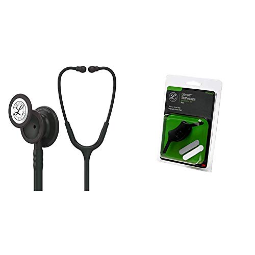 3M Littmann Classic III Stethoscope - Black Edition with 27-Inch Tube & ID Tag for Medical Professionals, Nurses, and Students - Ideal for Patient Monitoring, Clinical Use, and Healthcare Training