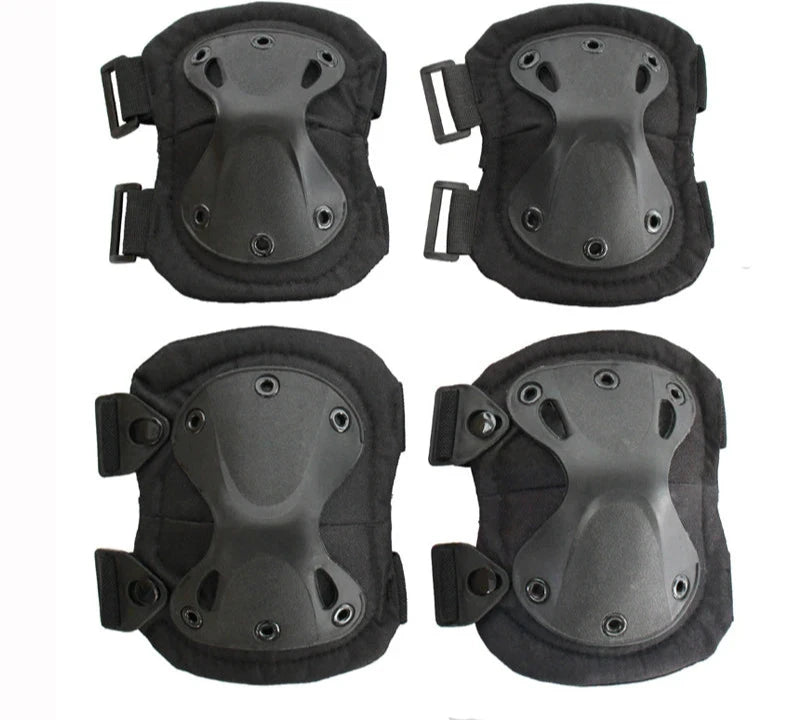 Unisex Tactical Knee and Elbow Pads Set - Camouflage Protective Gear for Hunting, Skating, Paintball & Extreme Sports - Durable Outdoor Armor for Men & Women