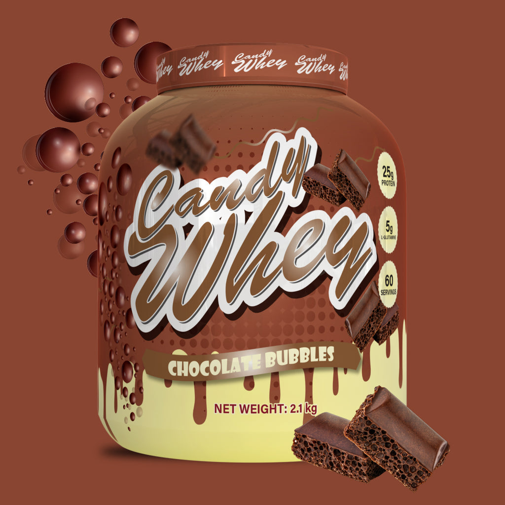 Premium Candy Whey Protein Powder 2.1kg (4.63 lbs) - Delicious Vanilla & Chocolate Flavors for Muscle Recovery & Post-Workout Shakes - Ideal for Gym, Fitness & Bodybuilding Enthusiasts