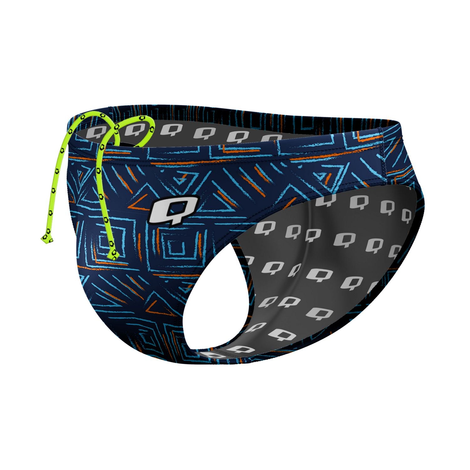 True Blue Water Polo Brief Swimwear - Men's Competitive Swim Trunks for Water Polo & Swimming - Perfect for Pool, Beach & Training