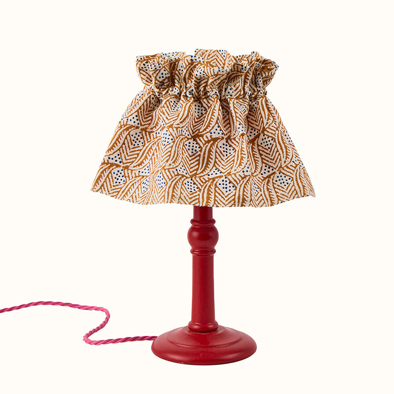 Flirty Skirt Indian Leaf Copper/Blue Small Lampshade - Perfect for Boho Bedroom Decor & Living Room Lighting