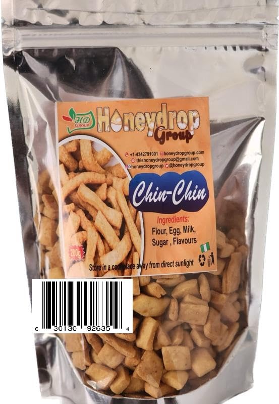Crunchy Nigerian Chinchin Snacks - Authentic African Flour Cookies for Parties, Gifts & Tea Time | Perfect for Celebrations, Snacking & Sharing