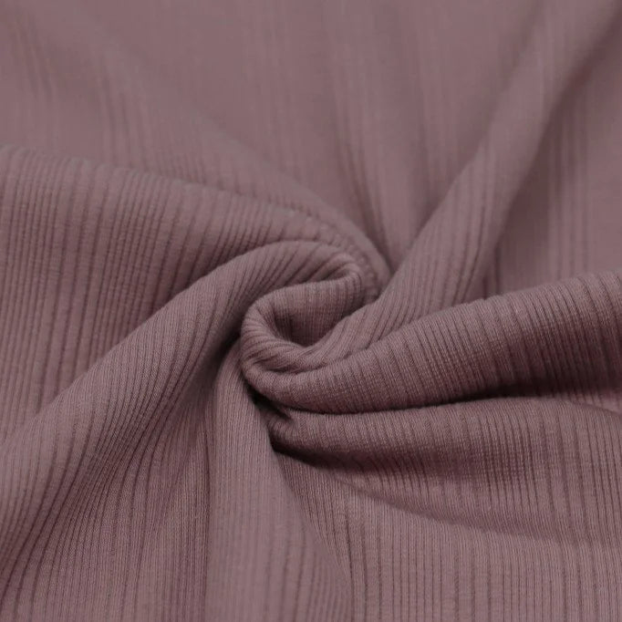 Irregular Rib Knit Sweater - Old Mauve Color | Cozy & Stylish Pullover for Women | Perfect for Casual Outfits & Fall Layering