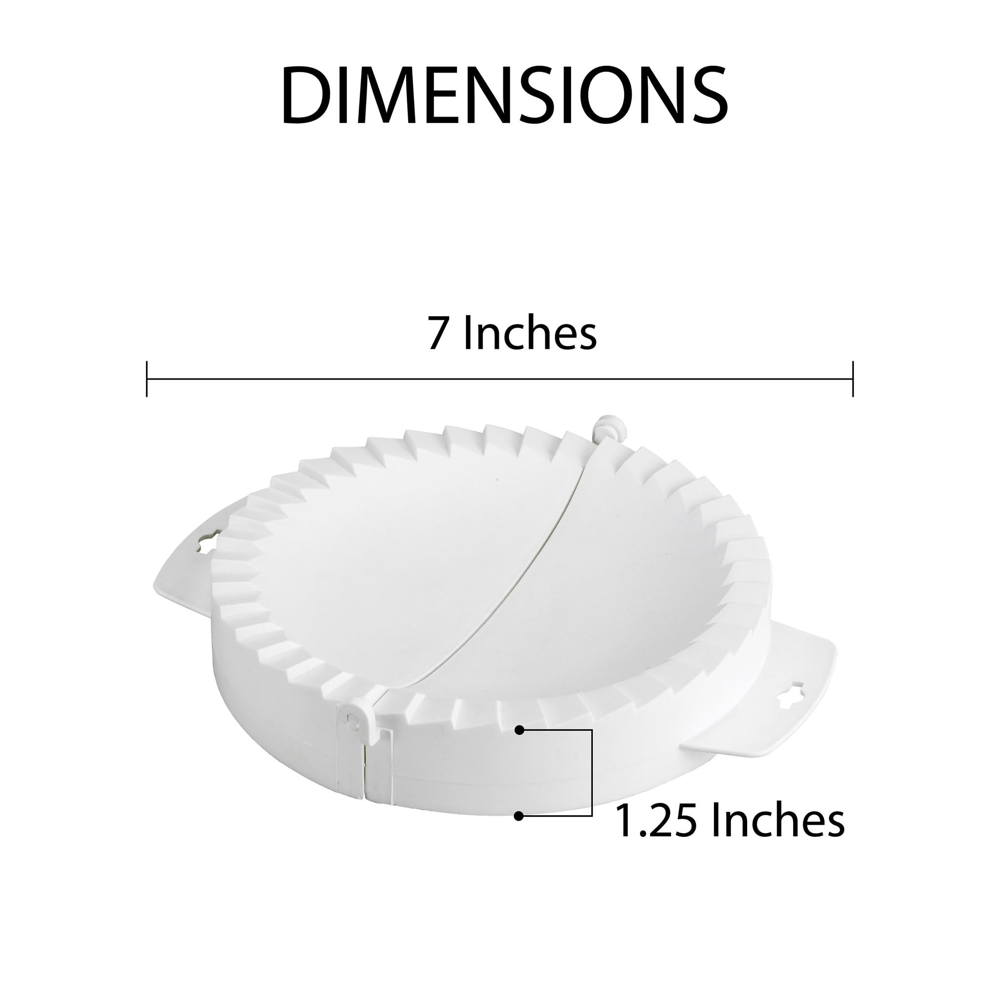 HIC Kitchen Grande Empanada Maker - Large Dough Press for Empanadas, Ravioli, Pierogi, Turnovers & Dumplings | Perfect for Home Cooking, Party Snacks & Meal Prep