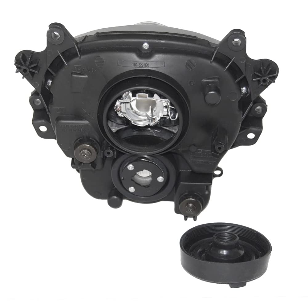 Suzuki GSX-R1000 2007-2008 Motorcycle Headlight Assembly - Clear Front Headlight Housing Replacement for GSXR1000 - Perfect for Night Riding & Off-Road Adventures