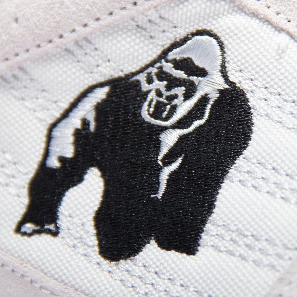GORILLA WEAR Perry High Tops Pro Weightlifting Shoes for Squats, Deadlifts & Powerlifting - Cross Training Gym Shoes for Men & Women in White - Perfect for Weight Training, Olympic Lifting & Strength Workouts