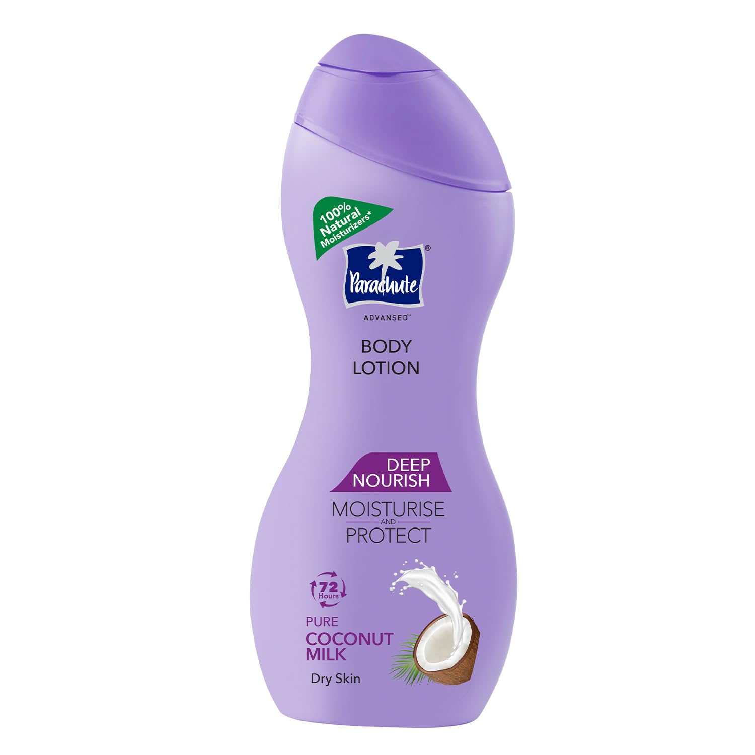 Parachute Advanced Deep Nourish Body Lotion for Women & Men - 250ml Coconut Milk Moisturizer for Dry Skin | 100% Natural, 72-Hour Hydration | Perfect for Daily Use, After Shower & Winter Care