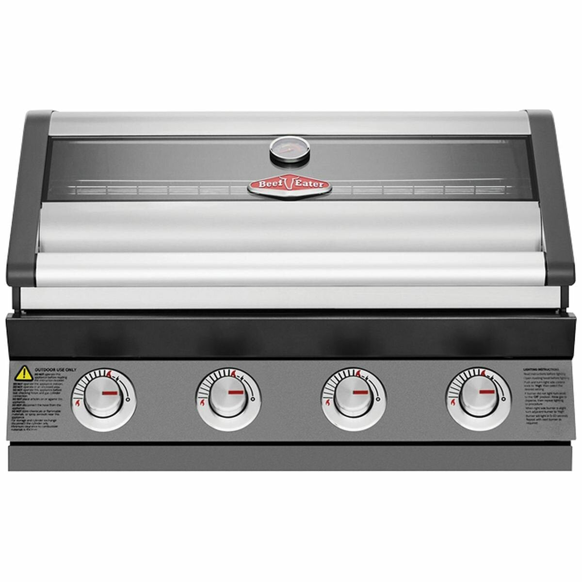 Beefeater 1600 Series Dark 4-Burner Built-In BBQ Grill BBG1640DA – Perfect for Outdoor Cooking, Backyard Parties, and Family Gatherings