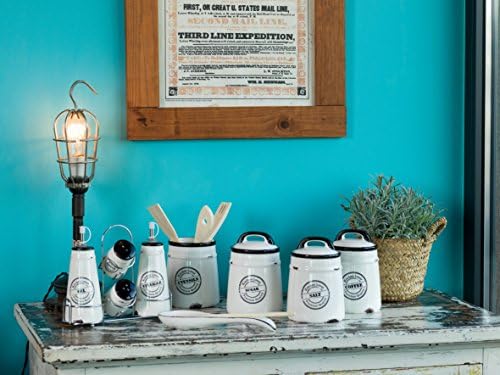 Tognana Urban Chic White Ceramic Coffee Jar 12 cm - Perfect for Home, Office, and Cafe Use