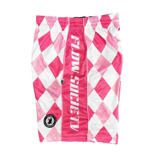 Boys Argyle Pink Attack Shorts - Stylish & Comfortable Knit Shorts for Active Boys - Perfect for School, Playdates & Outdoor Adventures
