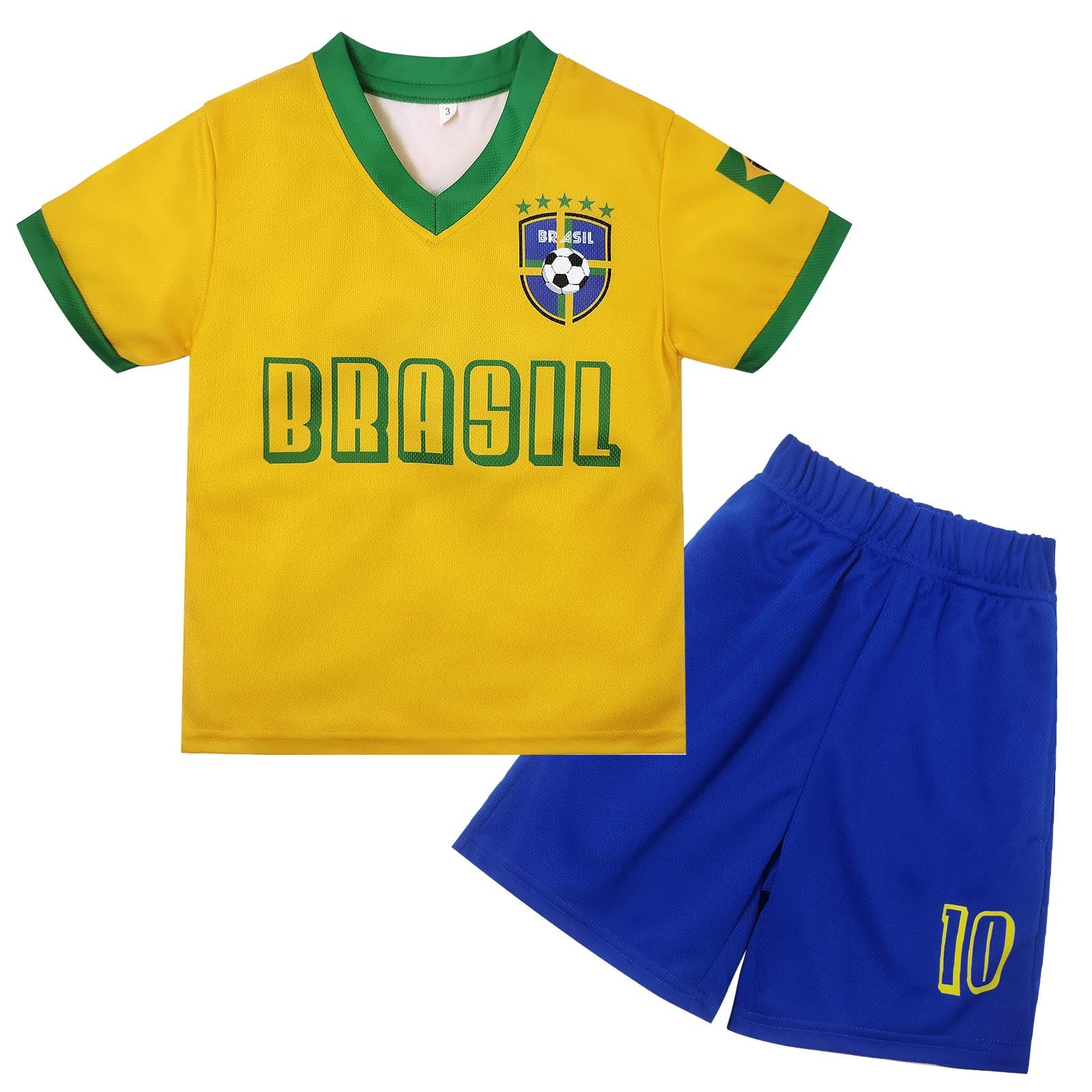 Argentina Boys Youth Soccer Jersey & Shorts Set - Kids Football Uniform for Toddlers - Perfect for Games, Training, and Team Sports