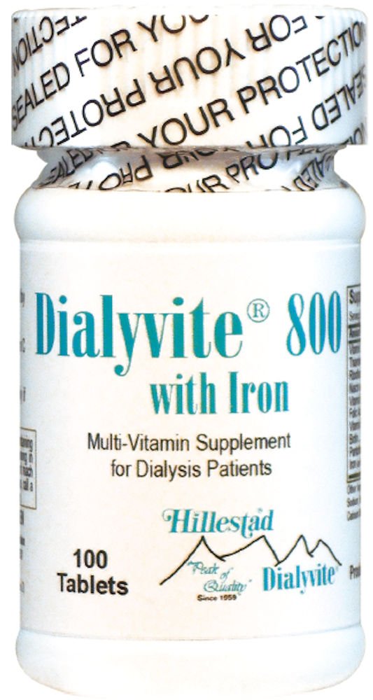 Dialyvite 800 with Iron - 100 Tablets | High Potency Iron Supplement for Energy & Vitality | Supports Healthy Blood & Immune System | Ideal for Anemia & Fatigue Relief