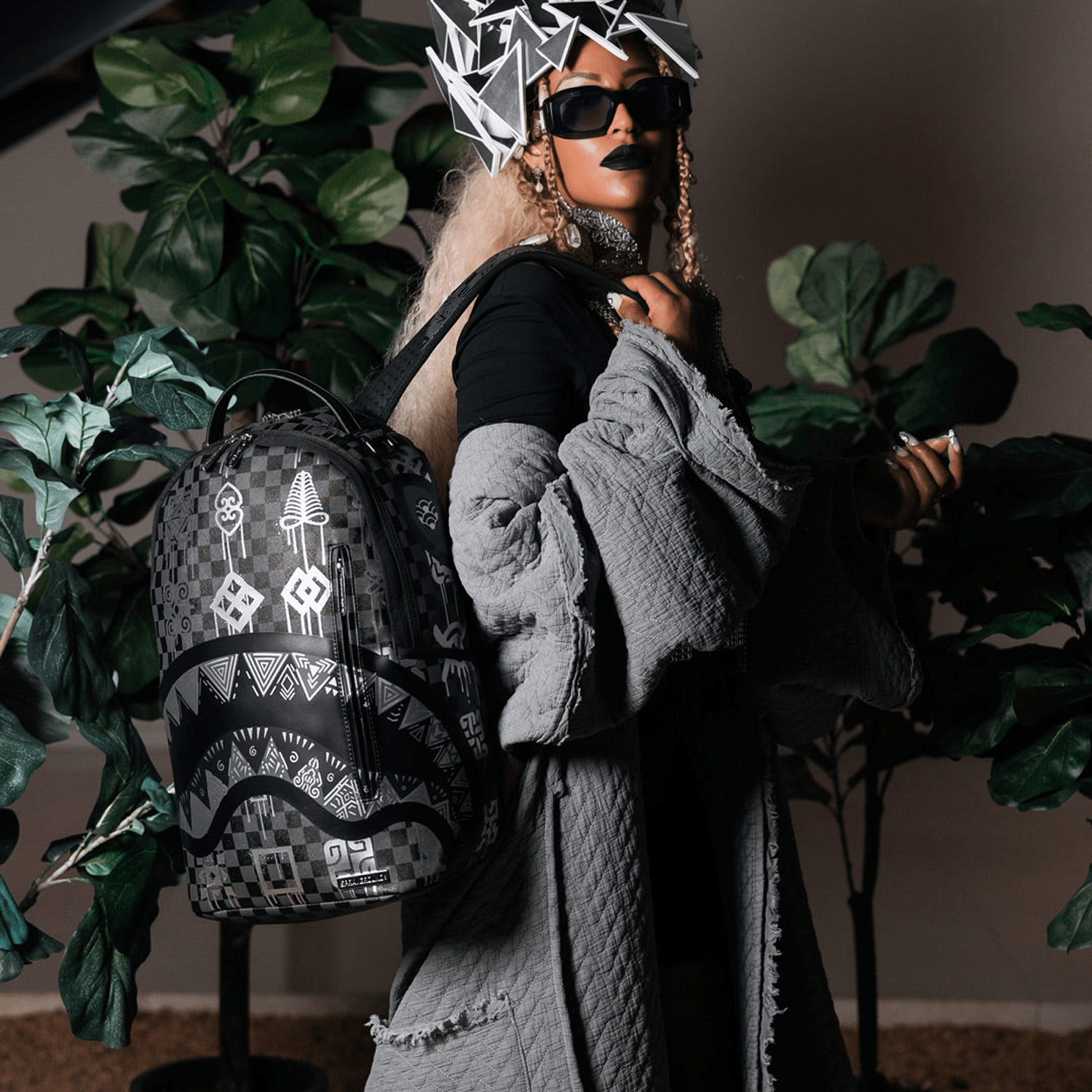 African Intelligence 9 Power Glyphics Backpack - Stylish & Durable School & Travel Backpack for Students & Professionals | Perfect for College, Work & Outdoor Adventures