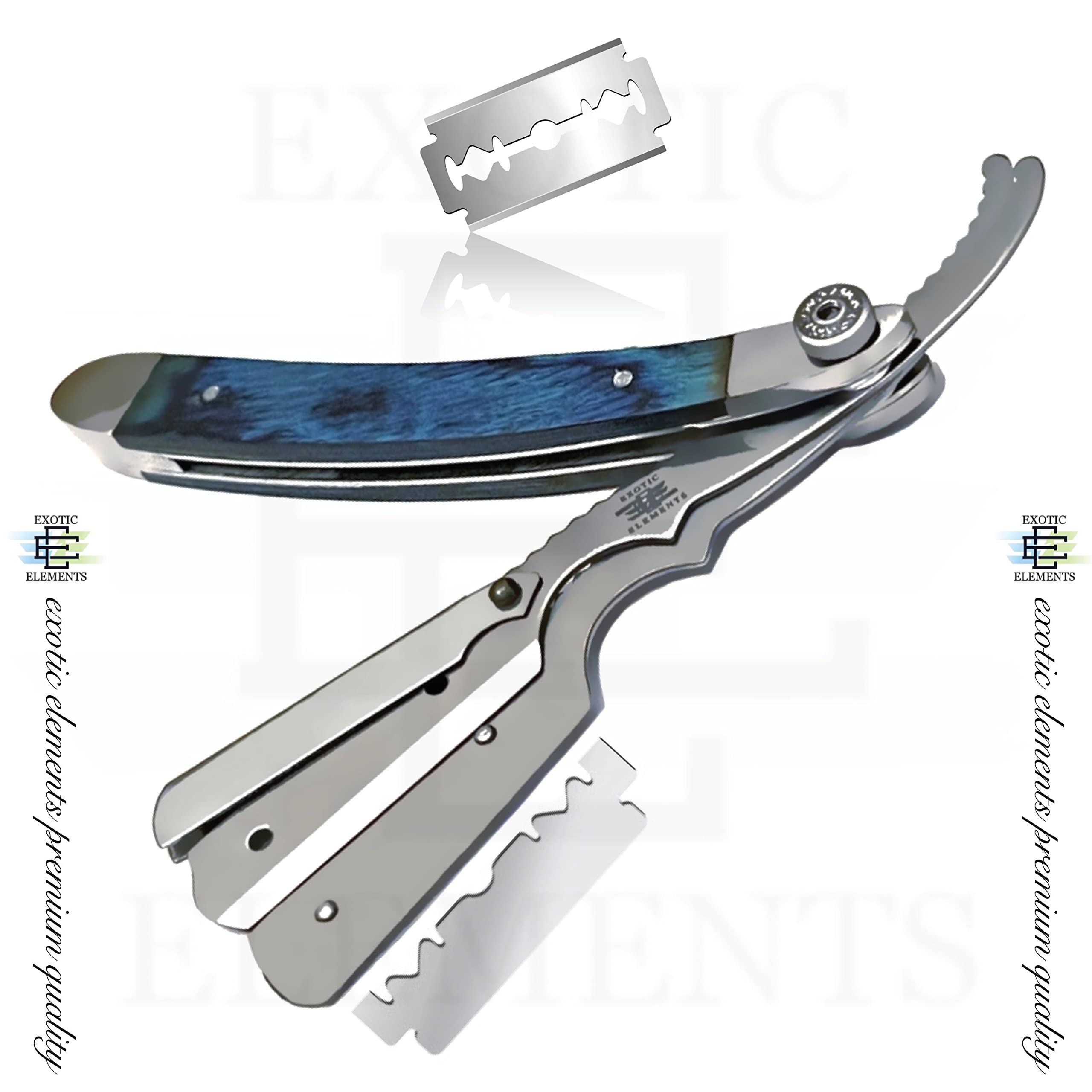Professional Barber Straight Edge Razor - Antique Wooden & Stainless Steel Design - Precision Crafted for Smooth Shaving - Perfect for Home Grooming & Professional Barbershops