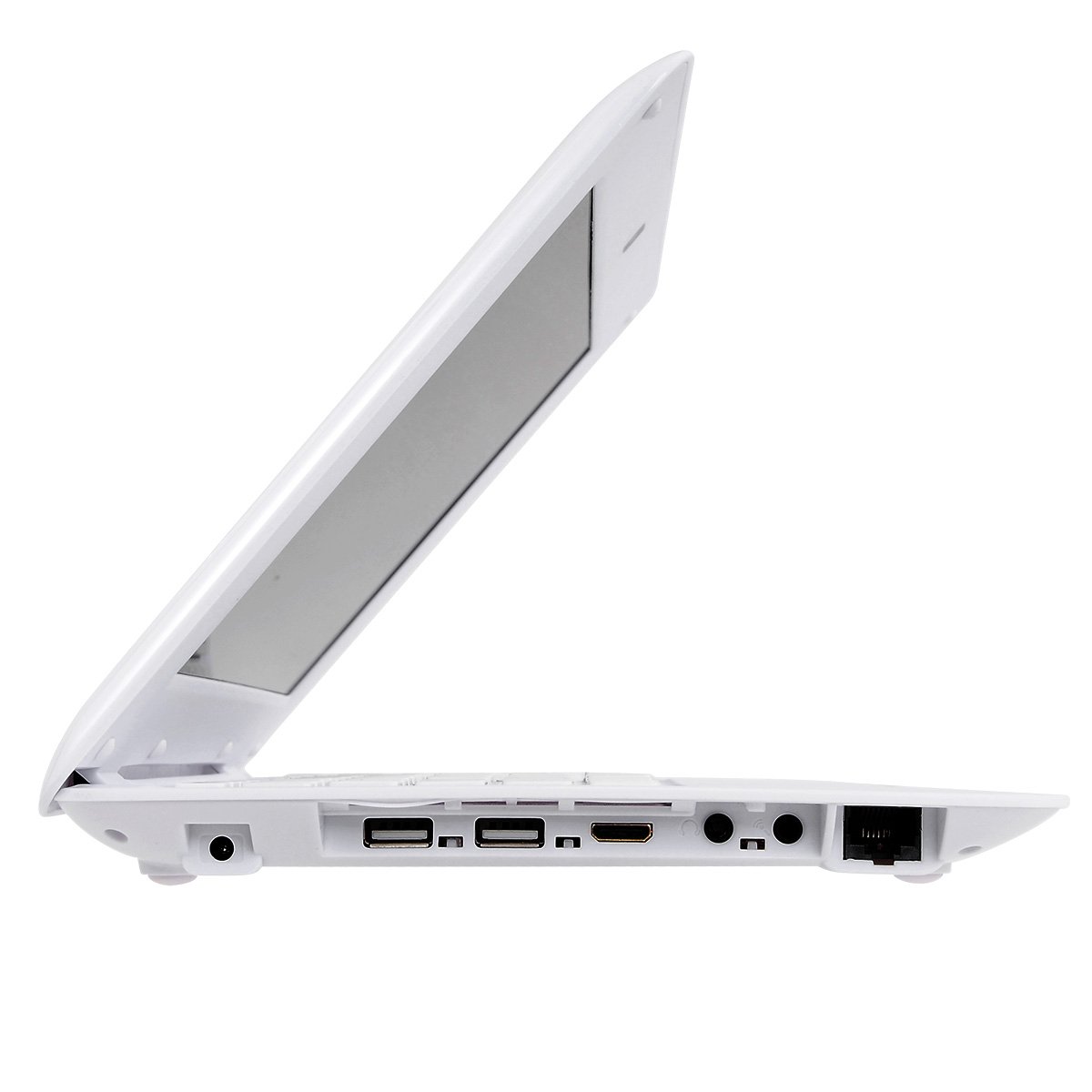 10.1 Inch Portable Laptop - Bigmachine Quad Core Mini PC with 8GB RAM, Android 6.0, WiFi, Webcam | Lightweight Notebook for Netflix, YouTube, Web Browsing | Perfect for Travel, Work & Entertainment (White)