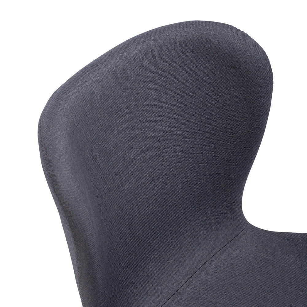 GRYTA Modern Dining Chair - Grey Upholstered Seat - Comfortable & Stylish for Kitchen, Dining Room, or Home Office