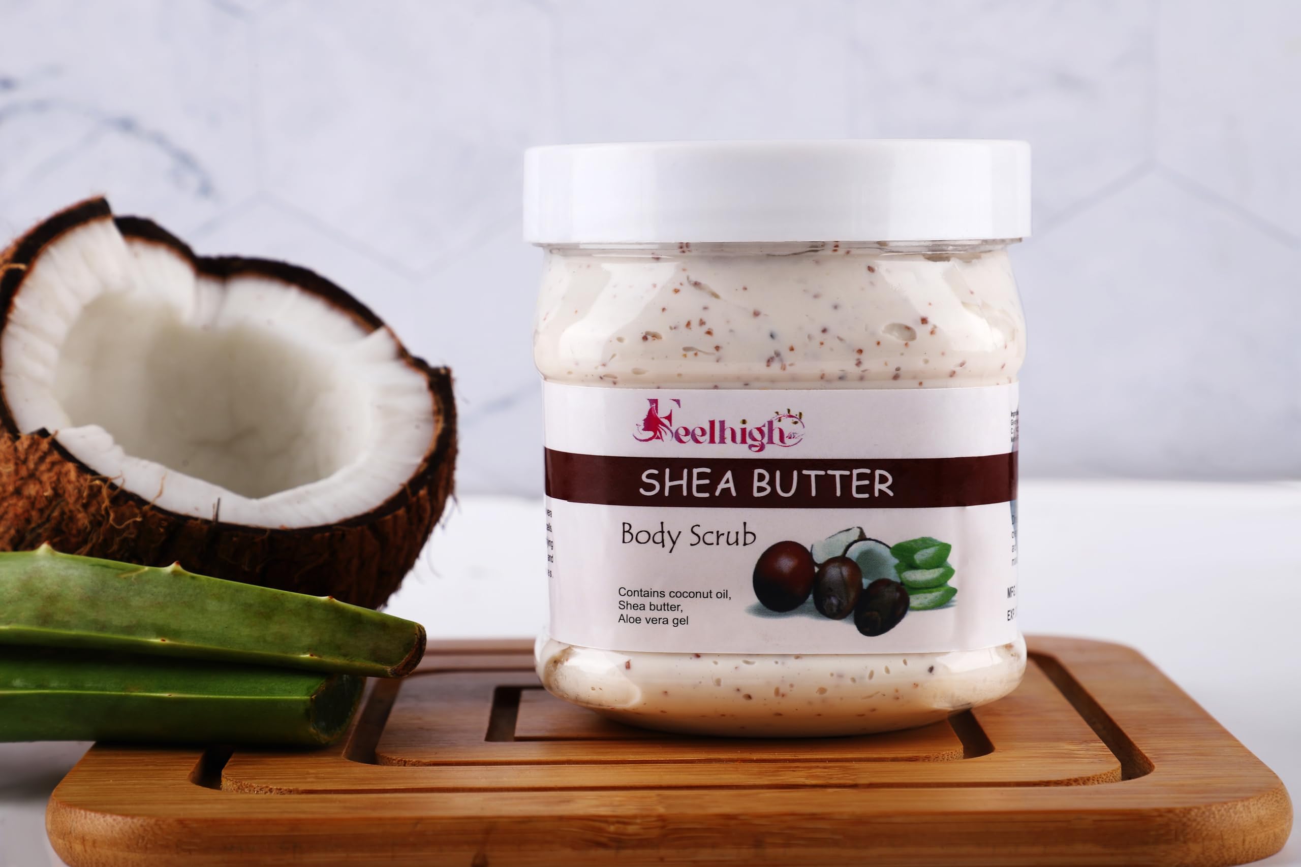 Feelhigh Combo Tan Removal Scrub 500ml - Enriched with Milk, Honey, Shea Butter, Coconut Milk & Aloe Vera Extract | Exfoliating Body Scrub for Men & Women | Perfect for Post-Sun Care & Smooth Skin Routine