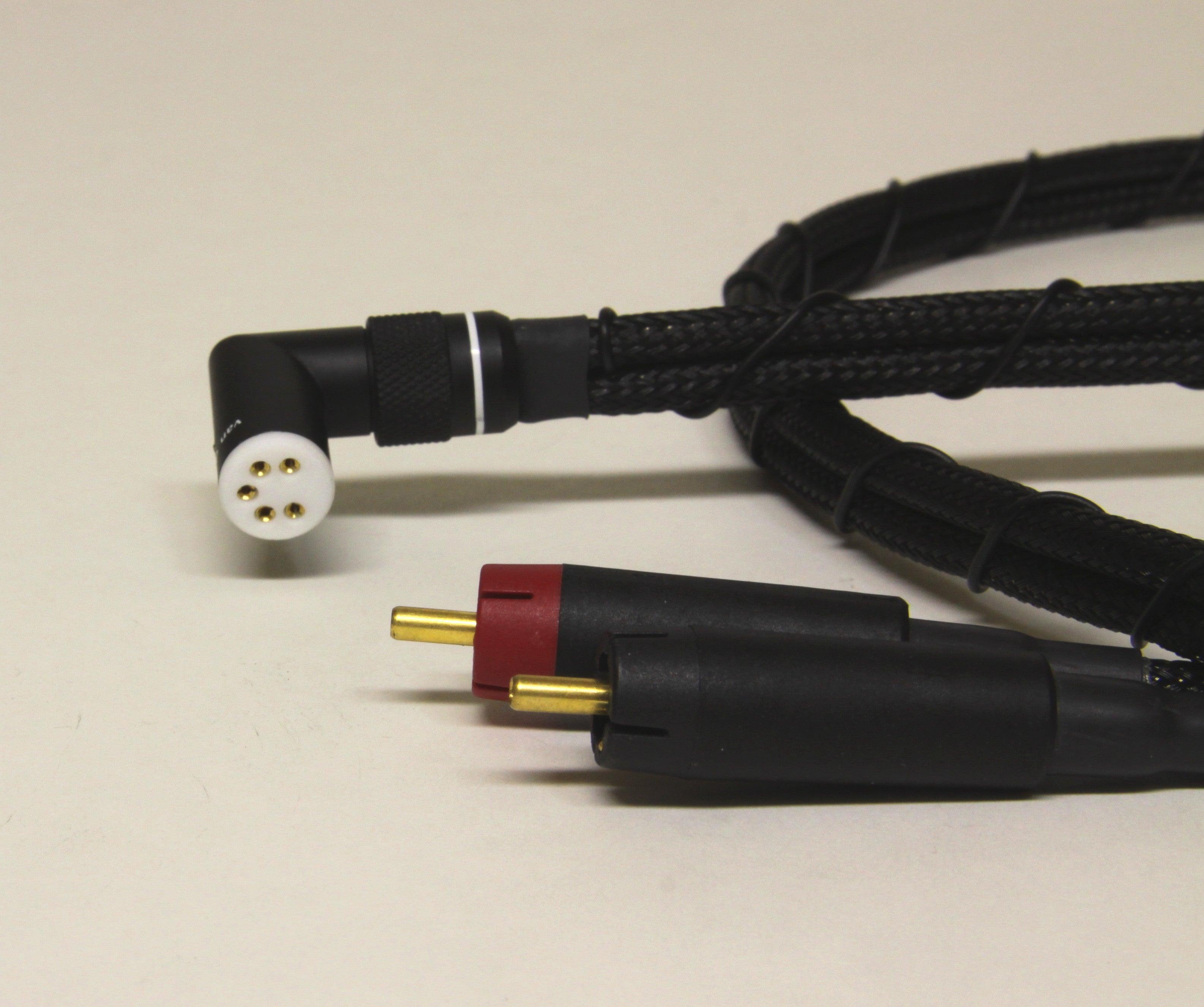 High-Quality Kuzma 5PIN Tonearm Cable for Turntables - Premium Audiophile Phono Cable for Vinyl Record Players - Perfect for Hi-Fi Systems & Home Audio Setups