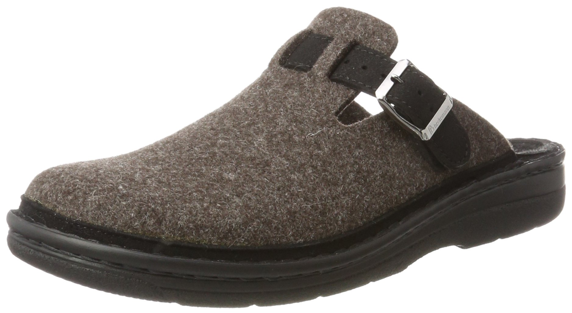 Berkemann Men's Open Back Slippers - Comfortable House Shoes for Indoor & Outdoor Use - Perfect for Home, Spa, and Travel