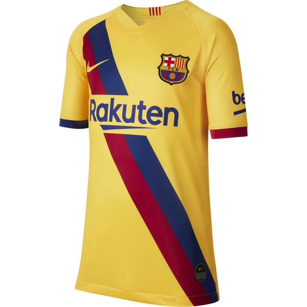 Nike FC Barcelona 2019/20 Stadium Away Big Kids' Soccer Jersey - Official Replica Jersey for Youth Soccer Fans - Perfect for Match Days, Training & Fan Events