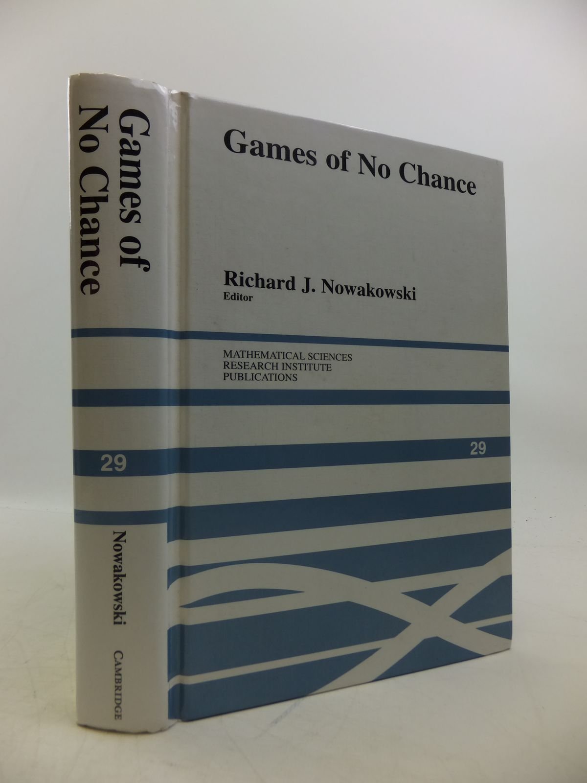 Games of No Chance: Combinatorial Game Theory Book - Mathematical Sciences Research Institute Publications (Series 29) | Perfect for Math Enthusiasts & Researchers