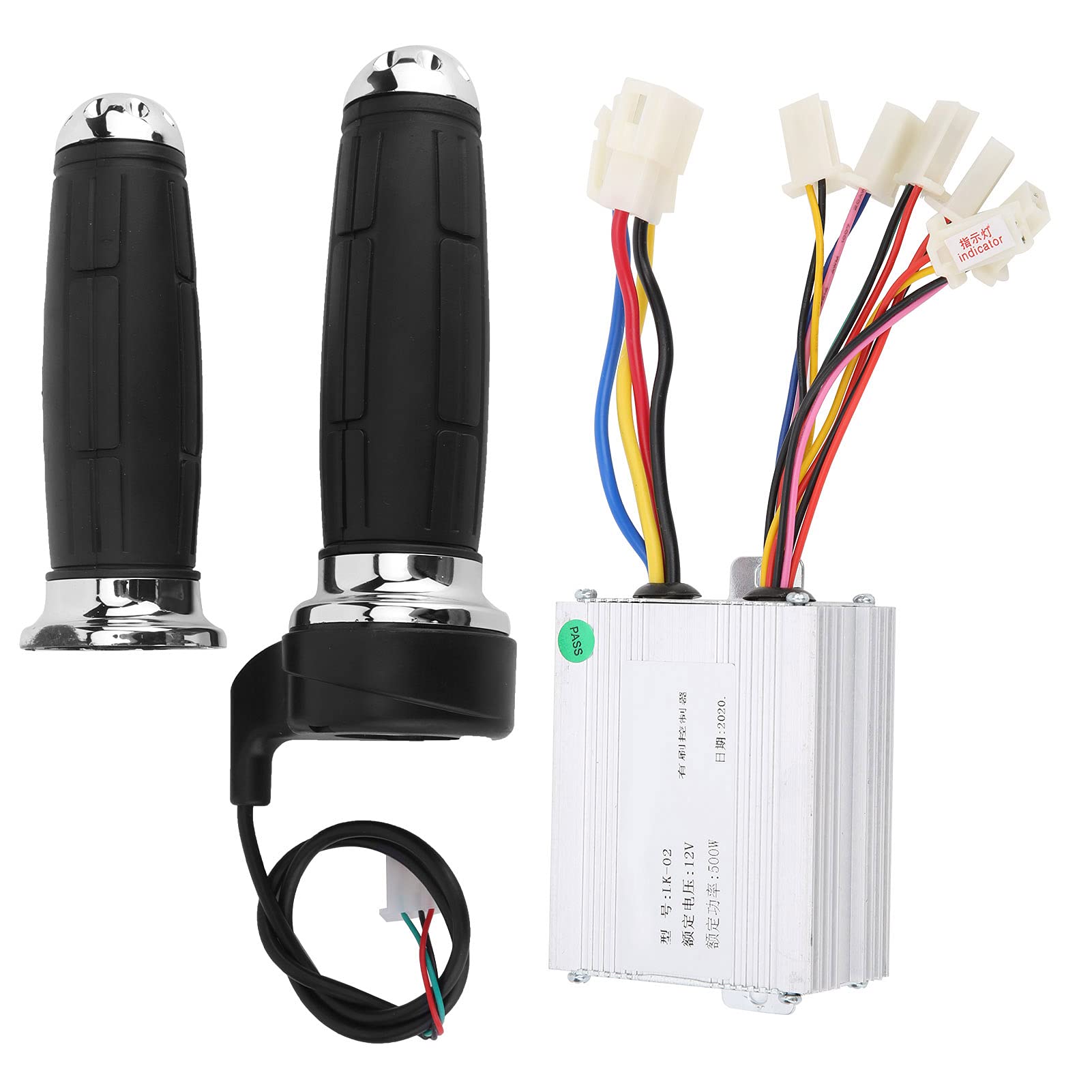 12V 500W Brushed Motor Speed Controller with Anti-Slip Throttle Grip - Compatible with Electric Tricycles, E-Bikes, and Scooters - Perfect for Commuting, Delivery, and Outdoor Adventures