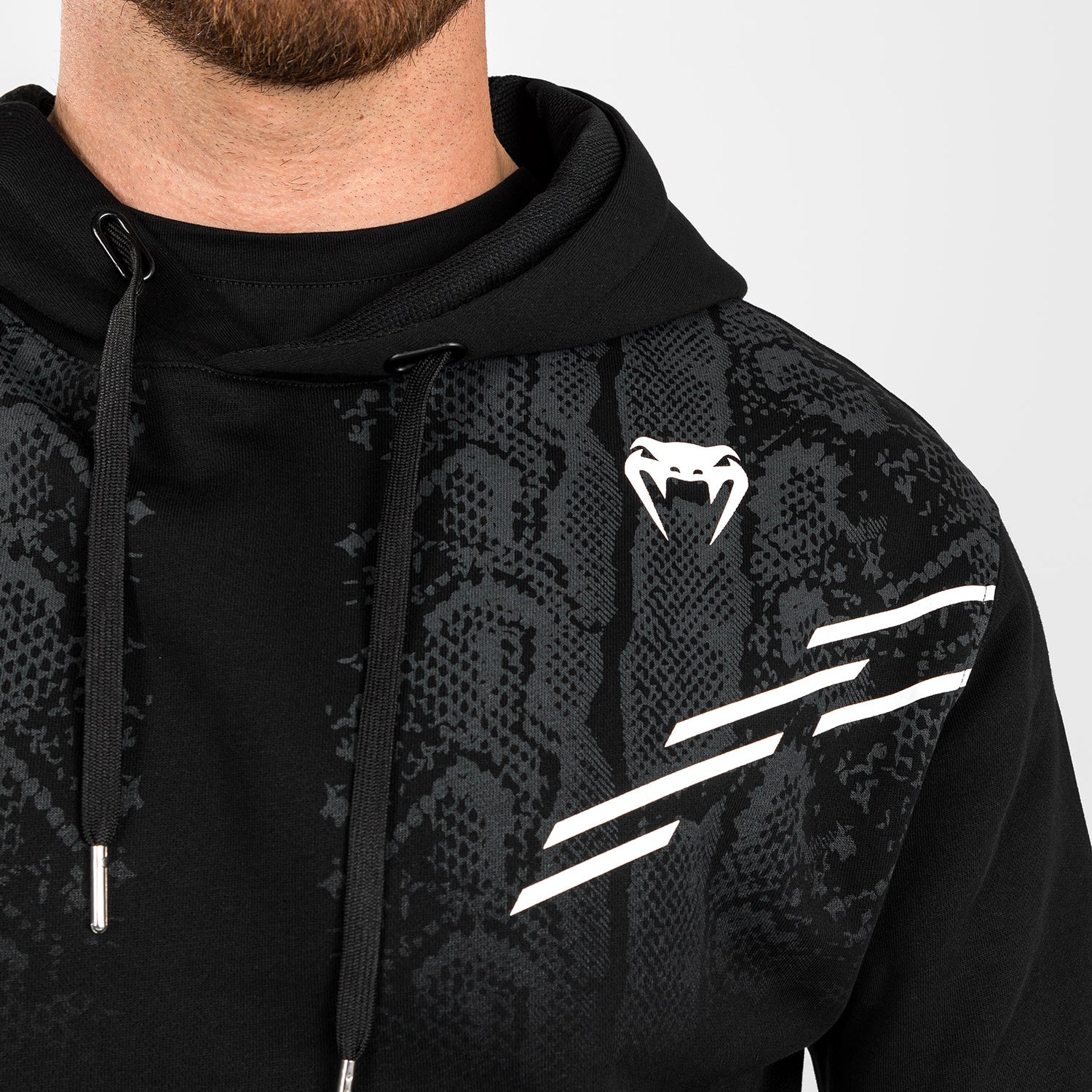 Venum UFC Adrenaline Replica Men's Pullover Hoodie - Black | Official MMA Training Hooded Sweatshirt for Fight Fans & Gym Workouts