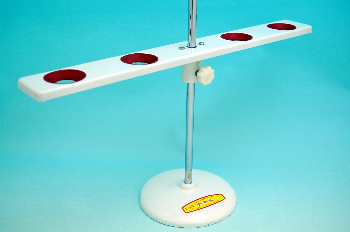 Lab Iron Coating Four-Hole Funnel Rack - Durable Funnel Holder for Chemistry Experiments & Lab Use - Perfect for Scientific Research, Classroom Labs & Industrial Applications