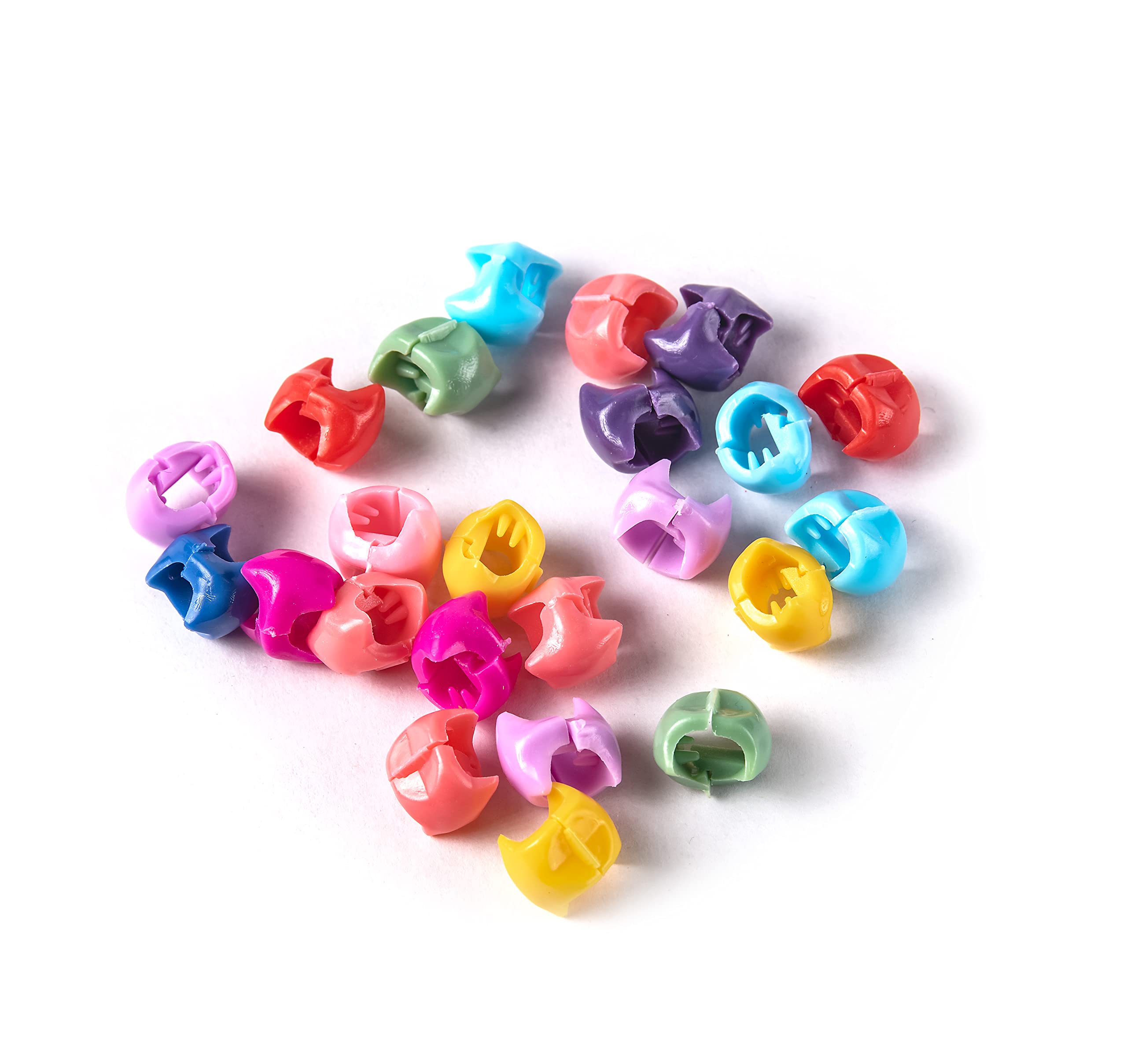 Cute Mini Beads Claw Cuffs Hair Clips - Candy Color Hairpins for Braids & Hairstyles - Star Shaped Hair Accessories for Girls, Women, Teens - Perfect for Parties, Weddings & Daily Styling