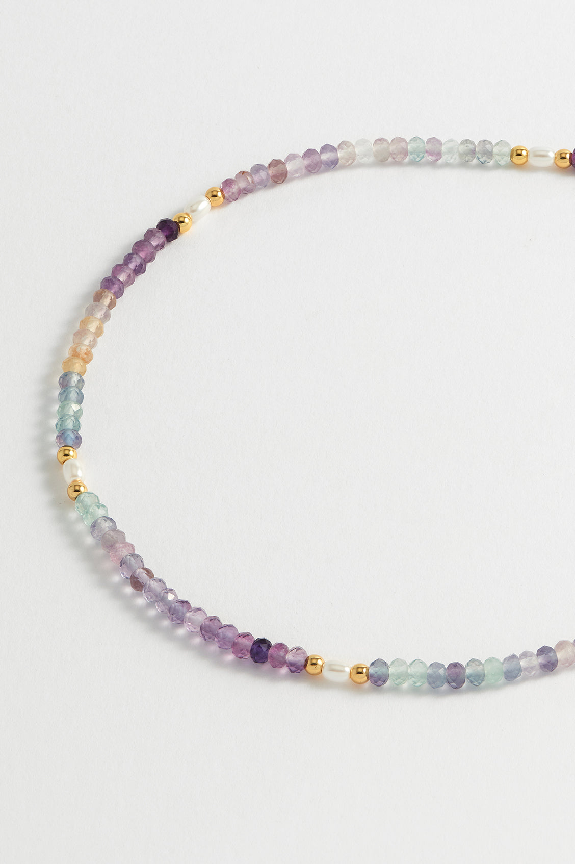 Gemstone Pearl T Bar Beaded Necklace for Women - Elegant Layering Jewelry for Party, Wedding & Everyday Wear