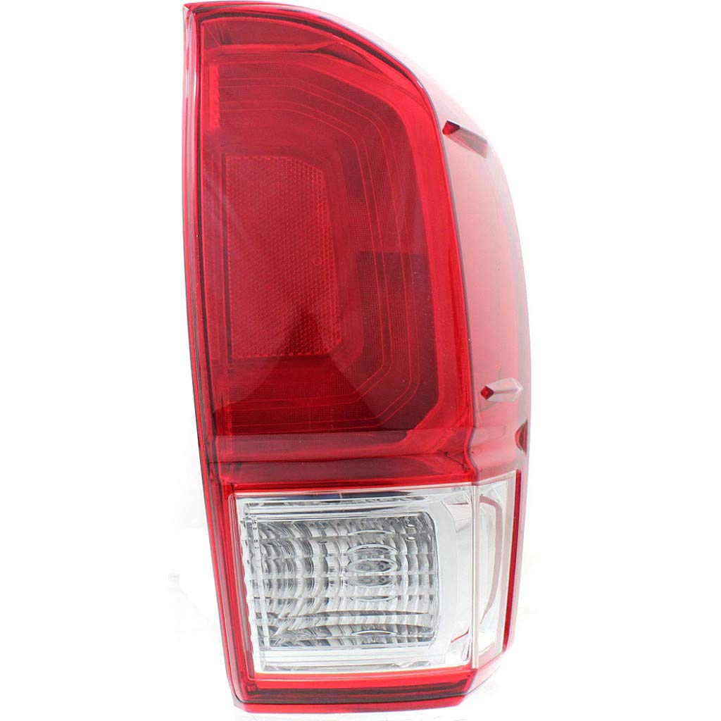 2016-2019 Toyota Tacoma Passenger Side Tail Light Assembly - CAPA Certified Replacement for TO2801197 81550-04170 (Fits BASE/SR/SR5/SR Models) with Red Bezel - Perfect for Night Driving & Enhanced Vehicle Safety