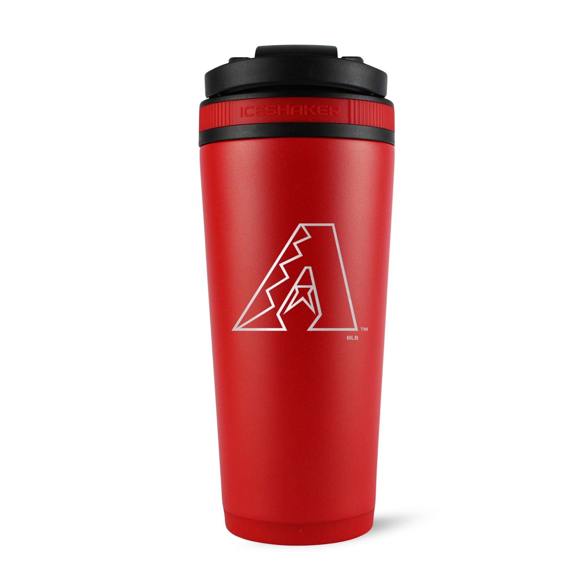 Official Arizona Diamondbacks 26oz Insulated Stainless Steel Water Bottle with Straw Lid - Perfect for Baseball Games, Gym & Outdoor Activities