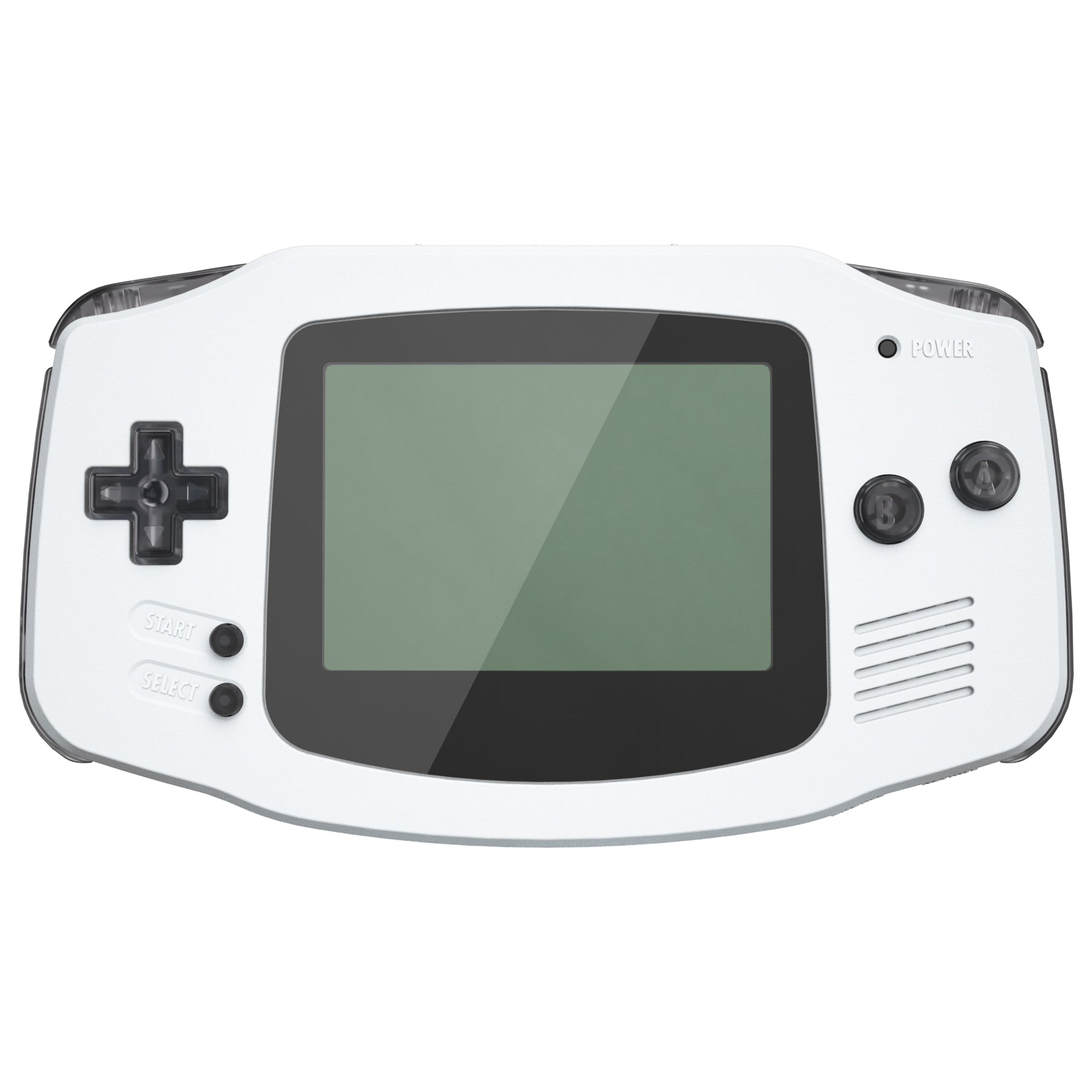eXtremeRate Transparent Clear Black Replacement Buttons for Gameboy Advance (GBA) - Full Set for DIY Repair & Customization | Perfect for Gaming Enthusiasts & Retro Console Modders