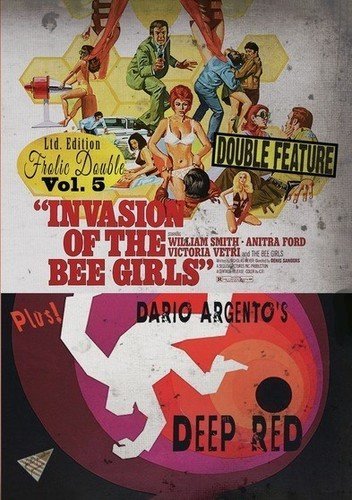 Invasion Of The Bee Girls & Deep Red - Classic Horror Double Feature DVD - Perfect for Movie Nights & Halloween Parties