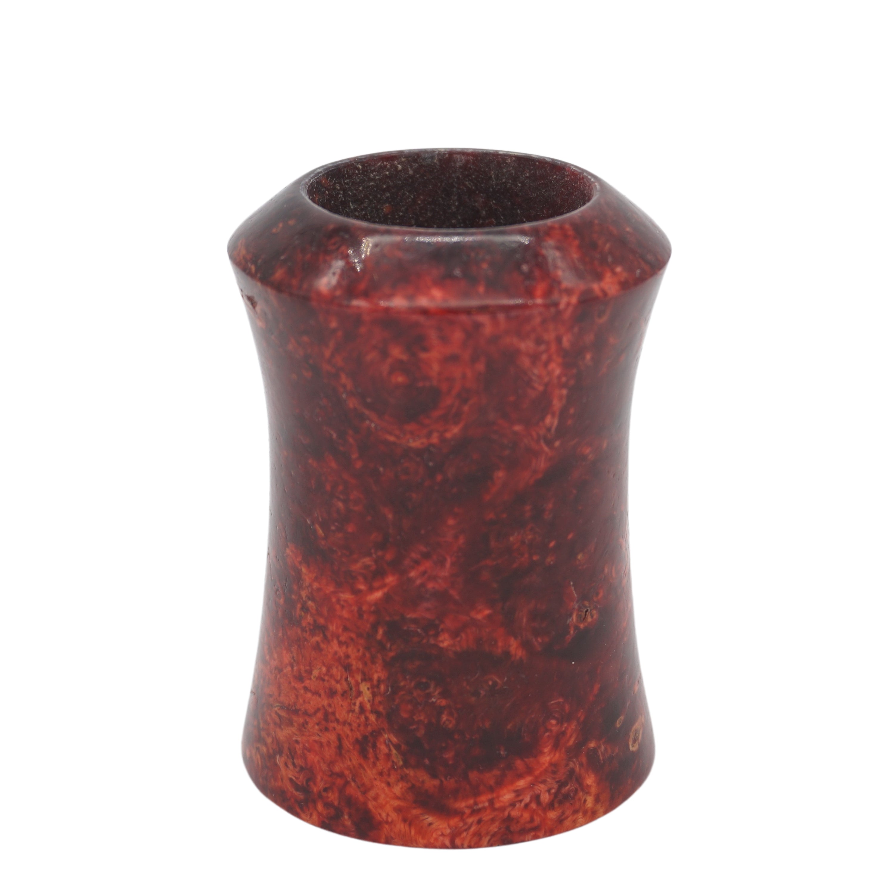 Premium Stabilized Maple Burl Wood Shaving Brush Handle - Fits 24mm & 26mm Knots - Handcrafted for Wet Shaving & Grooming Gifts