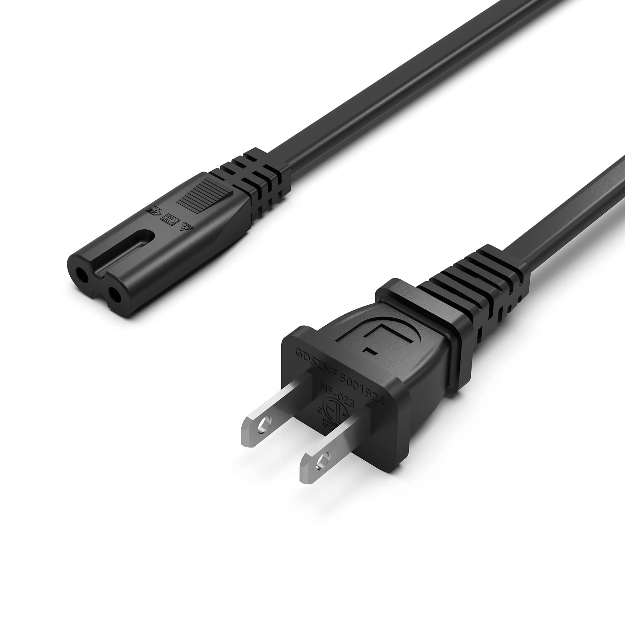 2 Pack 4 ft AC Power Cord Replacement Cable for Xbox One S/X, Xbox Series X/S Consoles - ETL Certified (Perfect for Gaming Setups & Home Entertainment Systems)