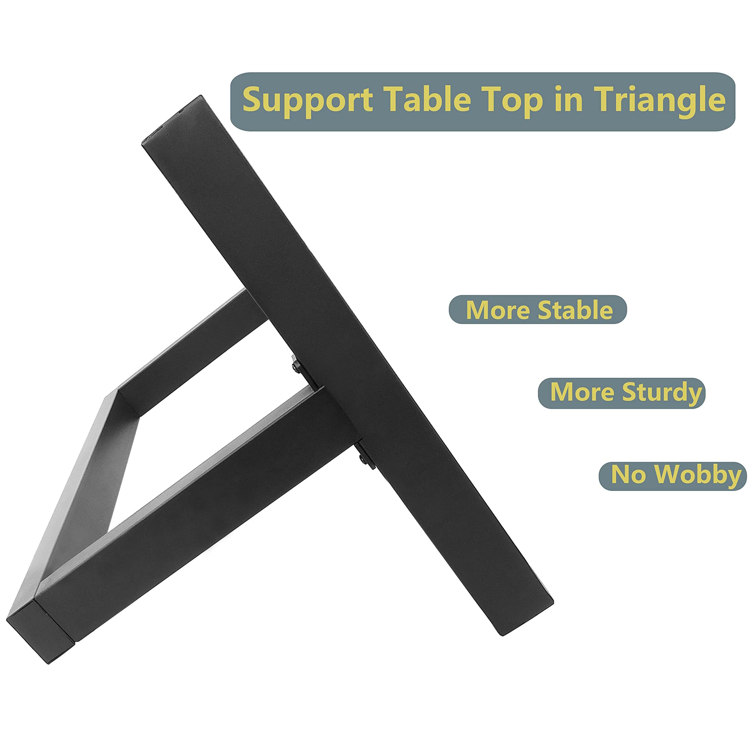 Heavy Duty Metal Table Legs Set of 2 - 28