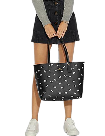Coach Disney X Reversible City Tote Bag - Snow White Eye Print | Fashionable Crossbody & Shoulder Bag for Women | Perfect for Work, Travel & Shopping