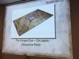 Blood Bowl: Gouged Eye Pitch - Fantasy Football Board Game for Tabletop Gaming & Strategy Enthusiasts | Perfect for Game Nights & Tournaments