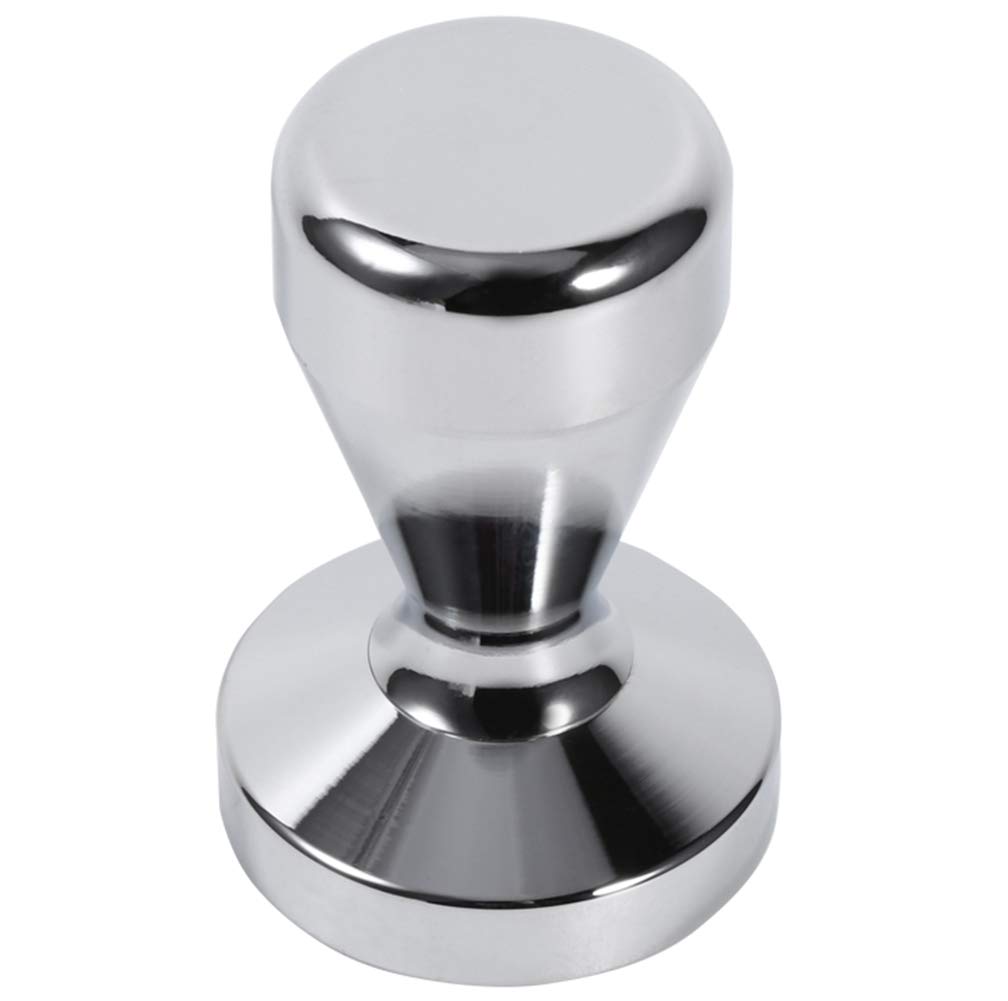 Premium 51mm Stainless Steel Espresso Tamper - Flat Base Coffee Bean Press Tool for Barista & Home Brewing - Perfect for Espresso Machines & Coffee Shops