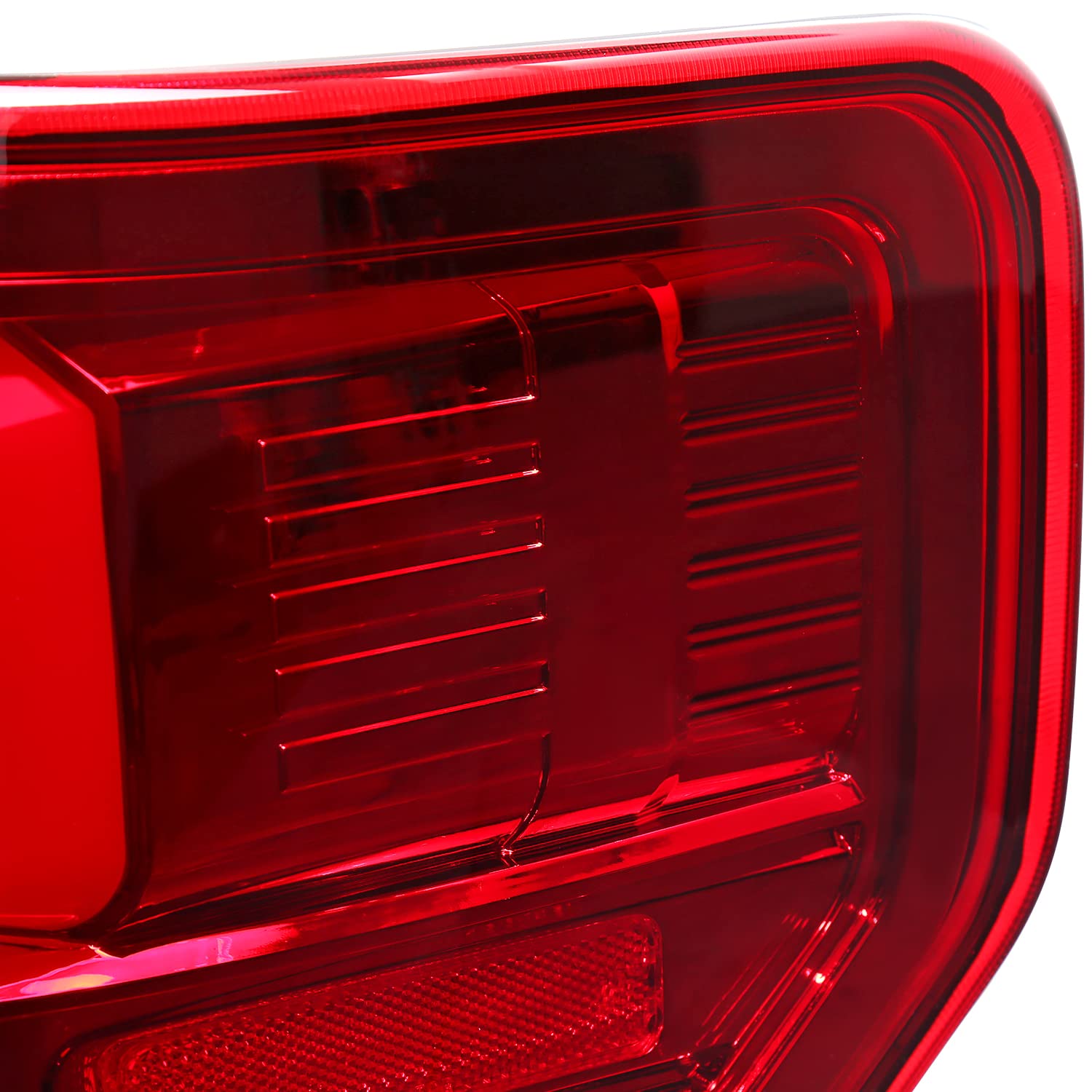 Spec-D Tuning Red LED Tail Lights with Light Bar for 2009-2014 Ford F150 - Left & Right Pair Assembly - Upgrade Your Truck's Style & Visibility for Night Driving & Custom Look