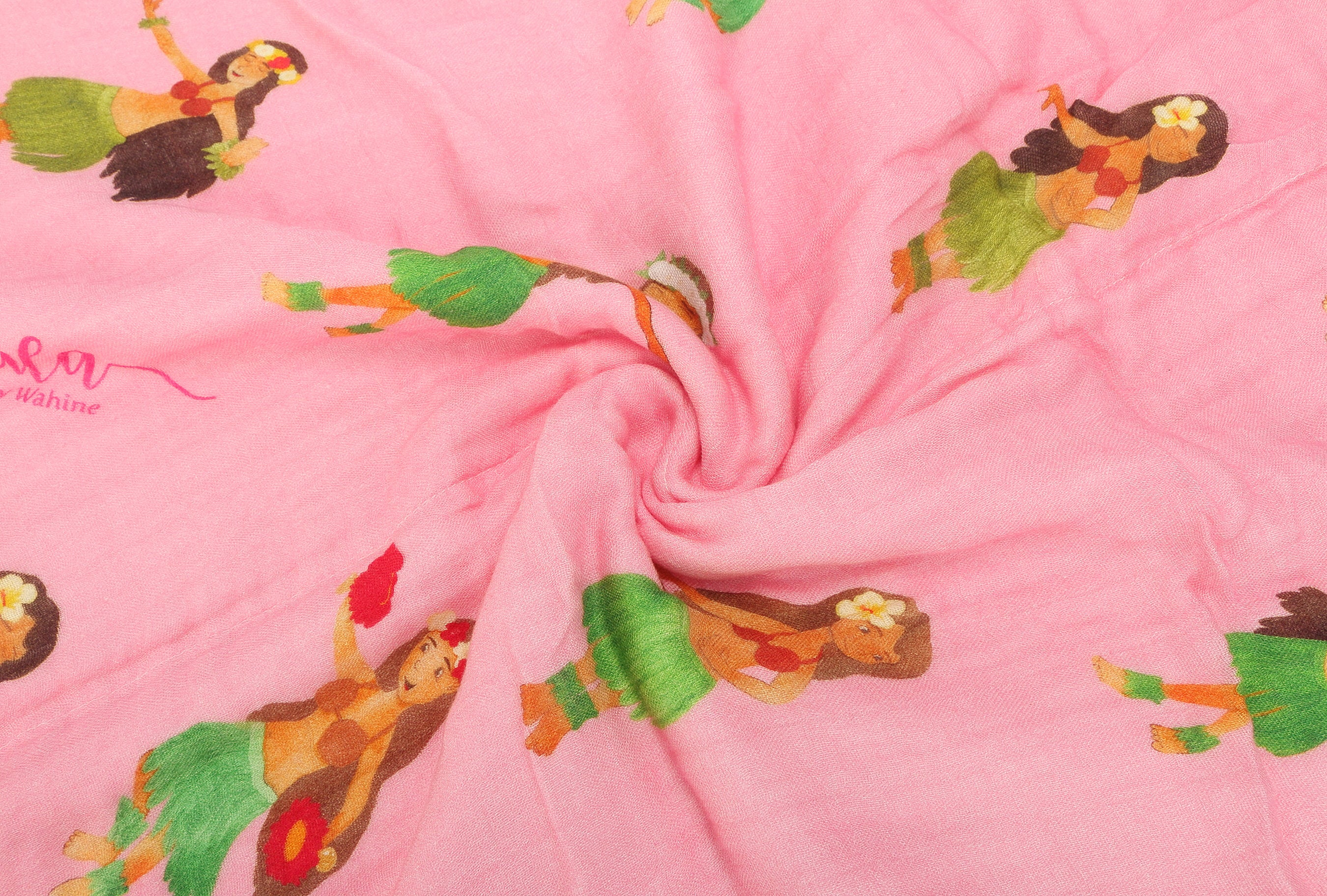 Soft Pink Hula Girl Baby Blanket - Cozy & Breathable for Newborns, Infants & Toddlers - Perfect for Nursery, Stroller & Bedtime Snuggles