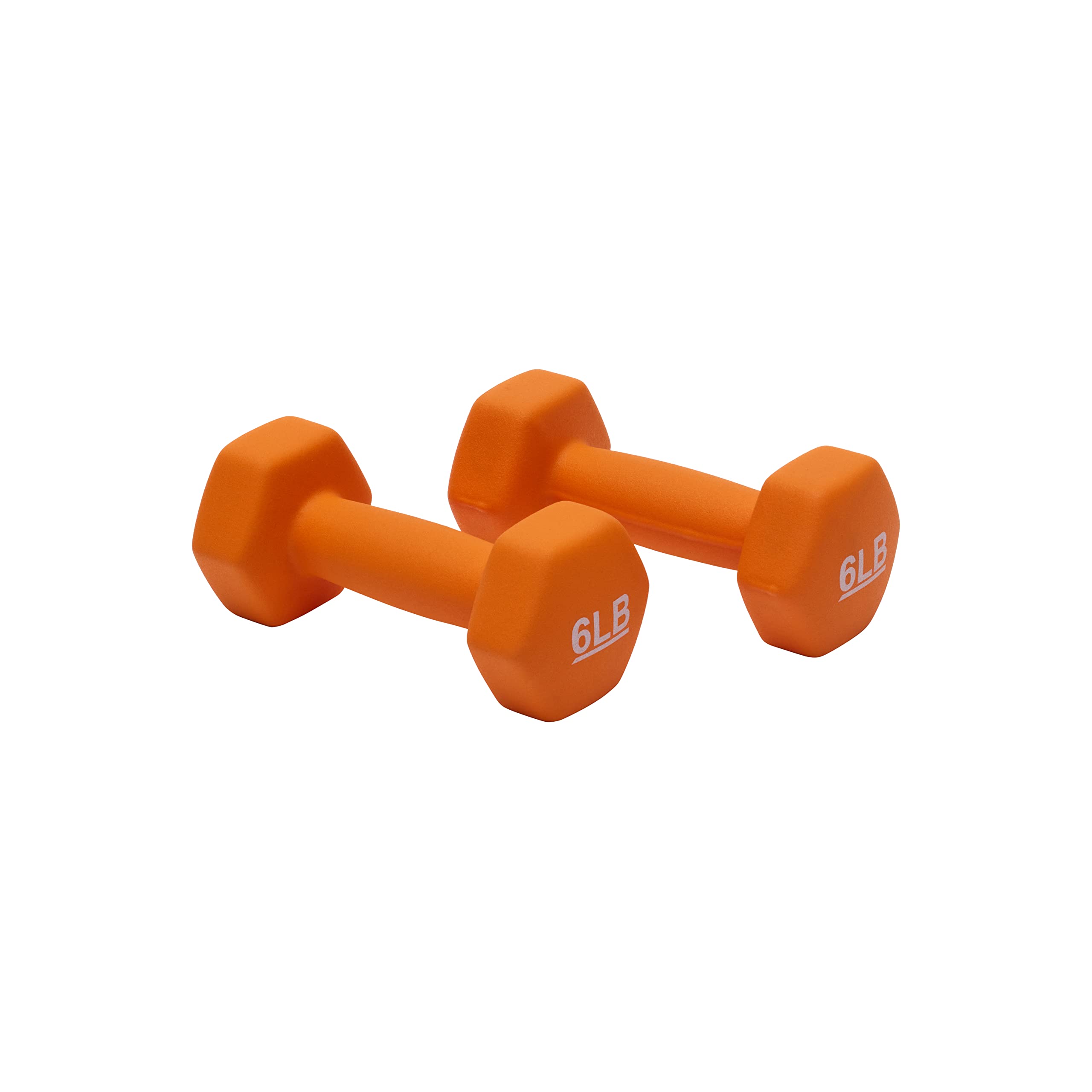 Amazon Basics Neoprene Dumbbell Hand Weights - 3lb, 5lb, 8lb Set for Home Workouts, Strength Training & Fitness | Non-Slip Grip, Durable Neoprene Coating | Perfect for Gym, Yoga, Pilates & Office Exercises