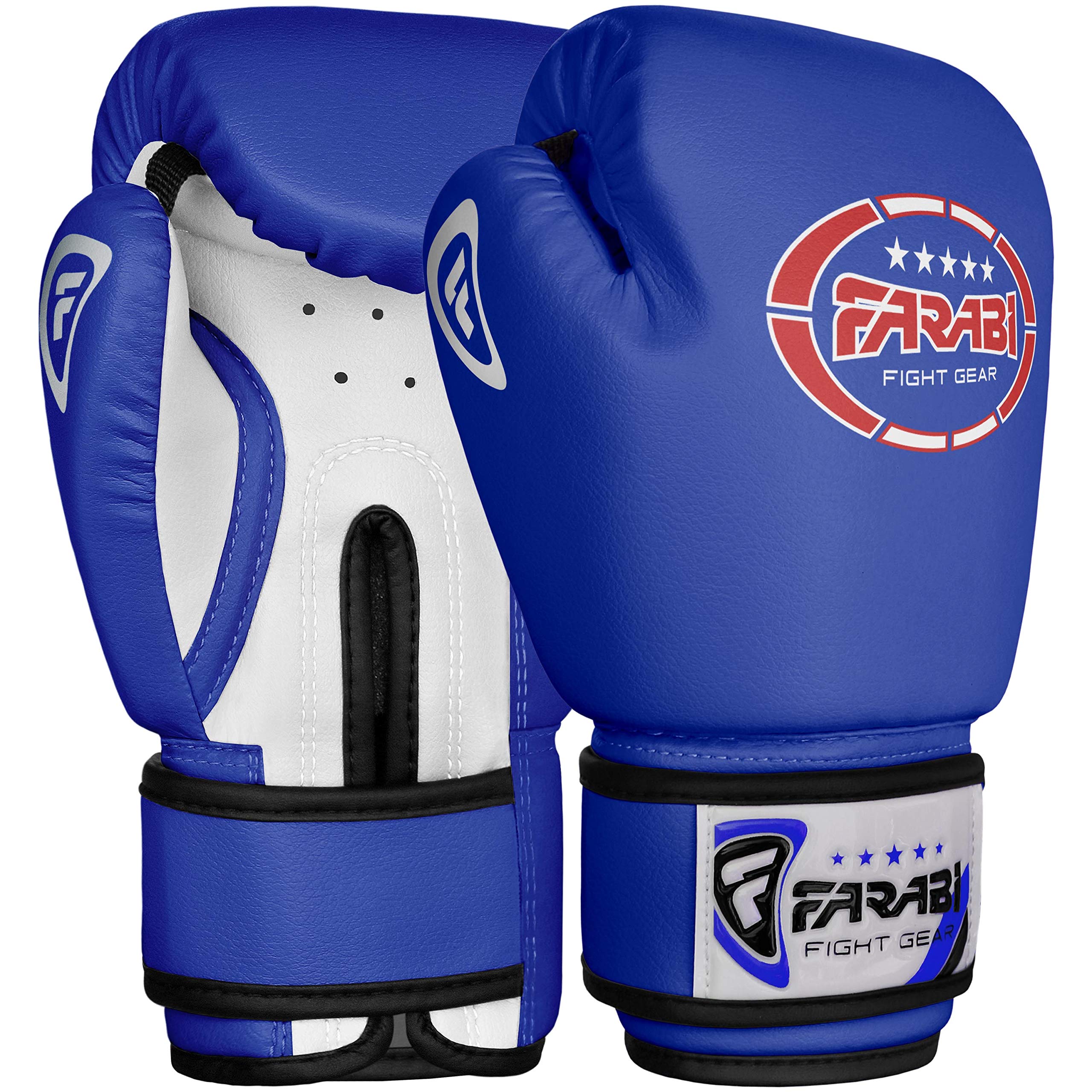 Farabi Sports Kids Boxing Gloves 4oz 6oz 8oz - Youth Training Gloves for Boys & Girls - Junior MMA, Muay Thai & Punching Bag Practice - Perfect for Home Gym, Boxing Classes & Martial Arts Training
