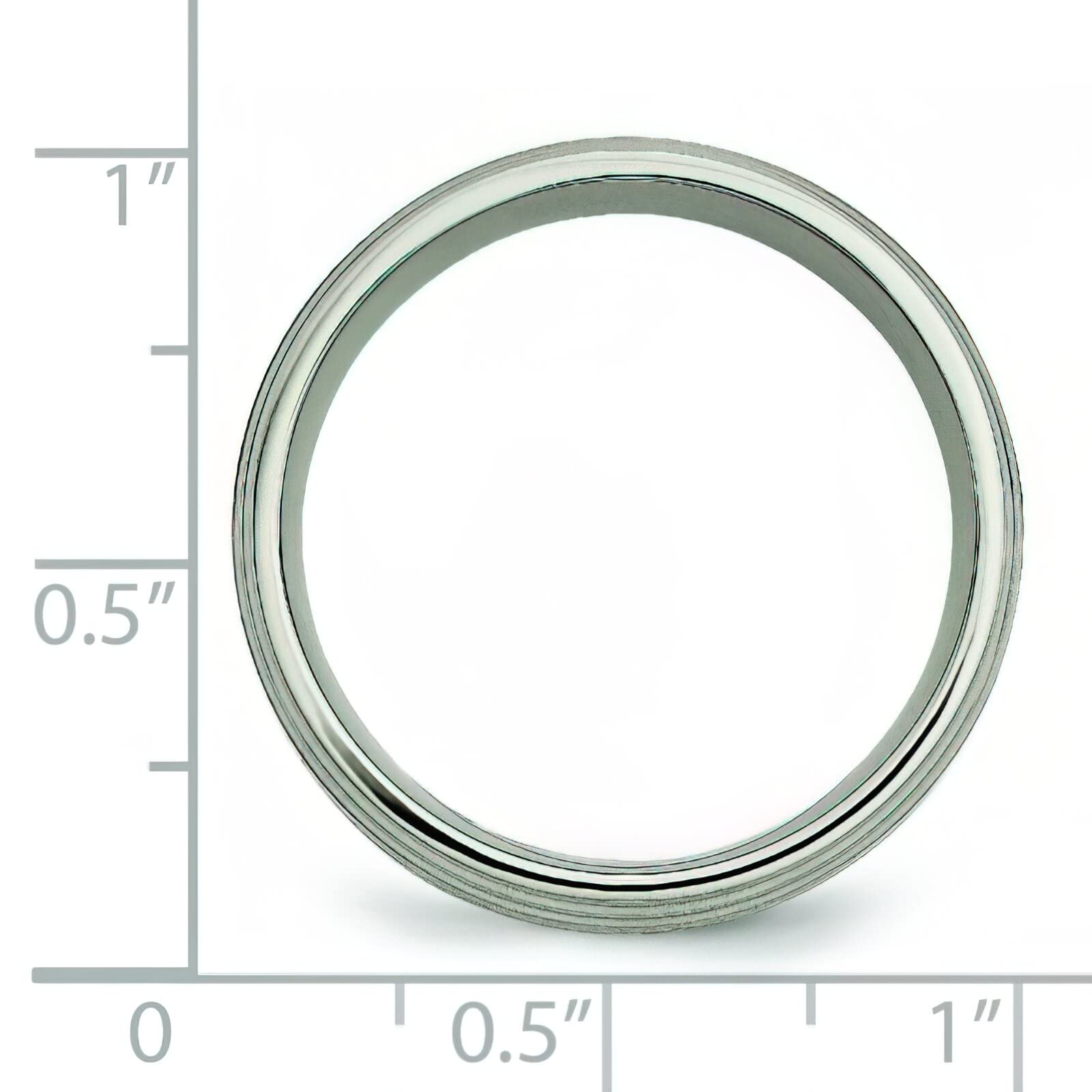 14K Gold Titanium Men's Wedding Band Ring - 6mm Width, Size 10.5 - Perfect for Engagement, Anniversary & Special Occasions