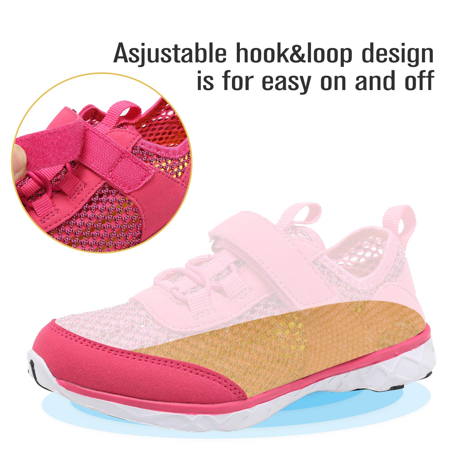 CIOR Kids Water Shoes - Lightweight Swim Sneakers for Toddler & Big Kid - Beach & Pool Sports