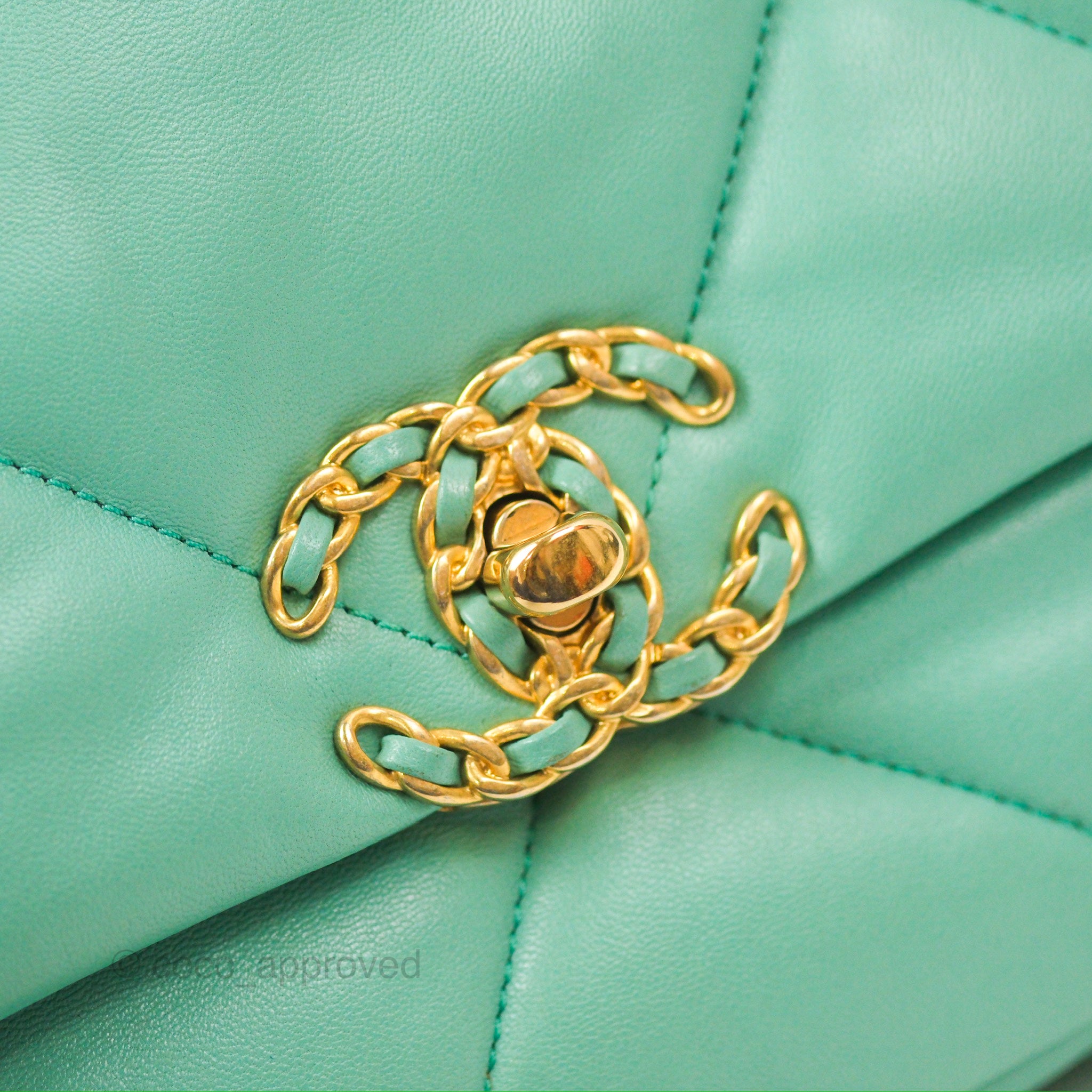 Chanel 19 Small Handbag in Tiffany Blue with Mixed Hardware - Luxury Crossbody Bag for Women, Perfect for Date Night & Special Occasions