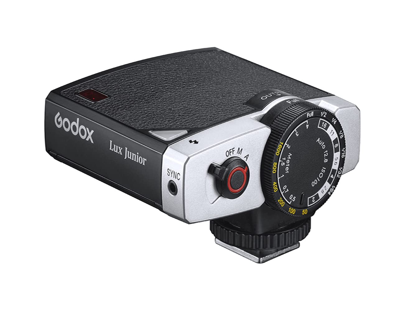 GODOX Lux Junior Retro Camera Flash - Auto/Manual Mode, GN12, 6000K Color Temperature - Compatible with Canon, Nikon, Sony, Fuji, Olympus (Hot-Shoe Mount) - Perfect for Portrait, Wedding & Event Photography