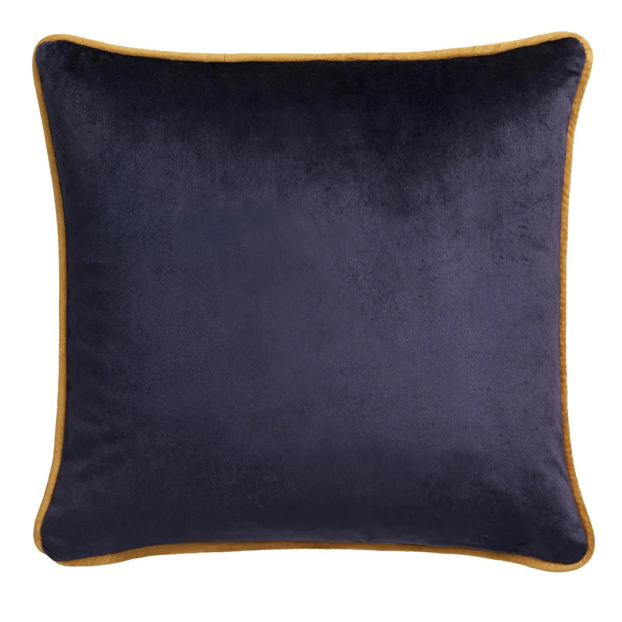 Laurence Llewelyn Bowen Down The Dilly Cushion in Ochre - Luxury Decorative Throw Pillow for Sofa, Bed & Home Decor